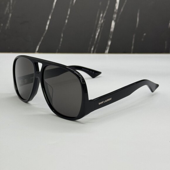 NEW SAINT LAURENT SL652/F SOLACE 001 UNISEX BLACK SUNGLASSES SL 652/F SOLACE 001 main image 8